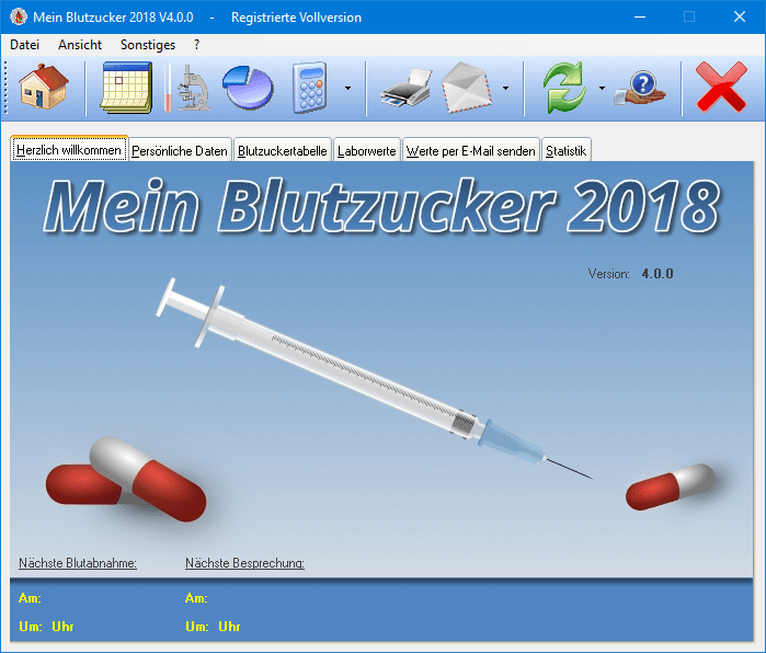 Mein Blutzucker 2018